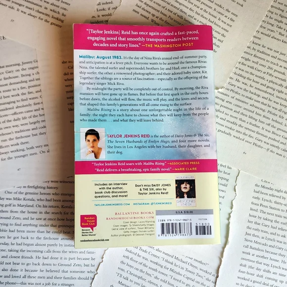 Malibu Rising by Taylor Jenkins Reid paperback book - Picture 2 of 4